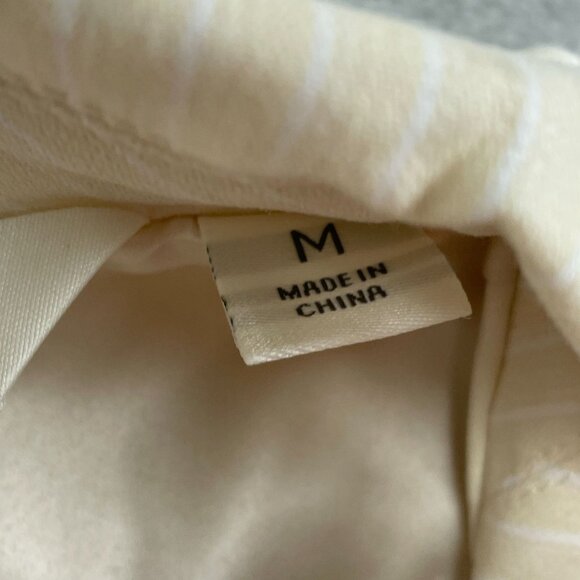 Beautiful By Lawrence Zarian Beige Striped Women’s Blazer Jacket Size M a0524 - Picture 3 of 8